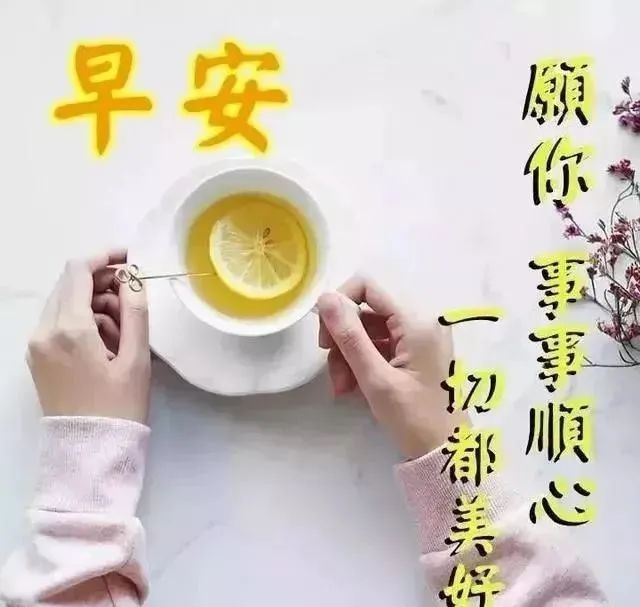 阳春三月新的一天暖心早上好问候语句，早安祝福语动态图片表情带字