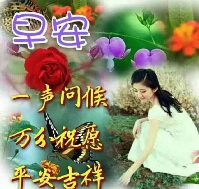 送女朋友的早安问候语短信句子，浪漫的早安问候祝福语图片