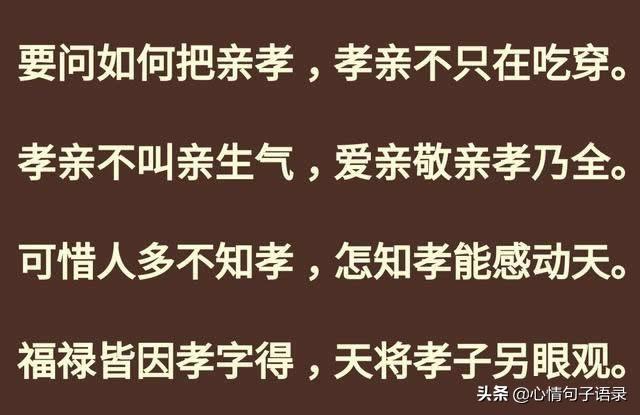 孝顺妈妈的句子图片