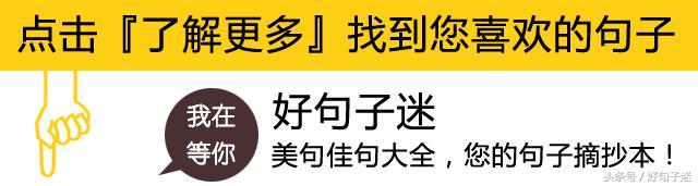 句子迷经典语录(优雅又有深度的诗句)